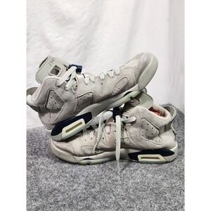 AIR JORDAN 6 RETRO (GS) "Georgetown" Youth Size 4.5Y Women Size 6 -Clean